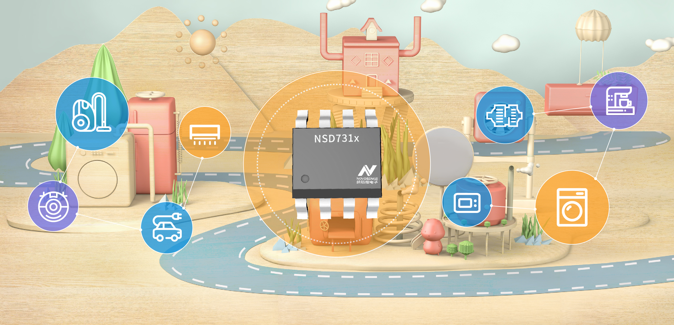 long8唯一官网直流有刷电机驱动NSD731x系列发布多款新品，任君挑。