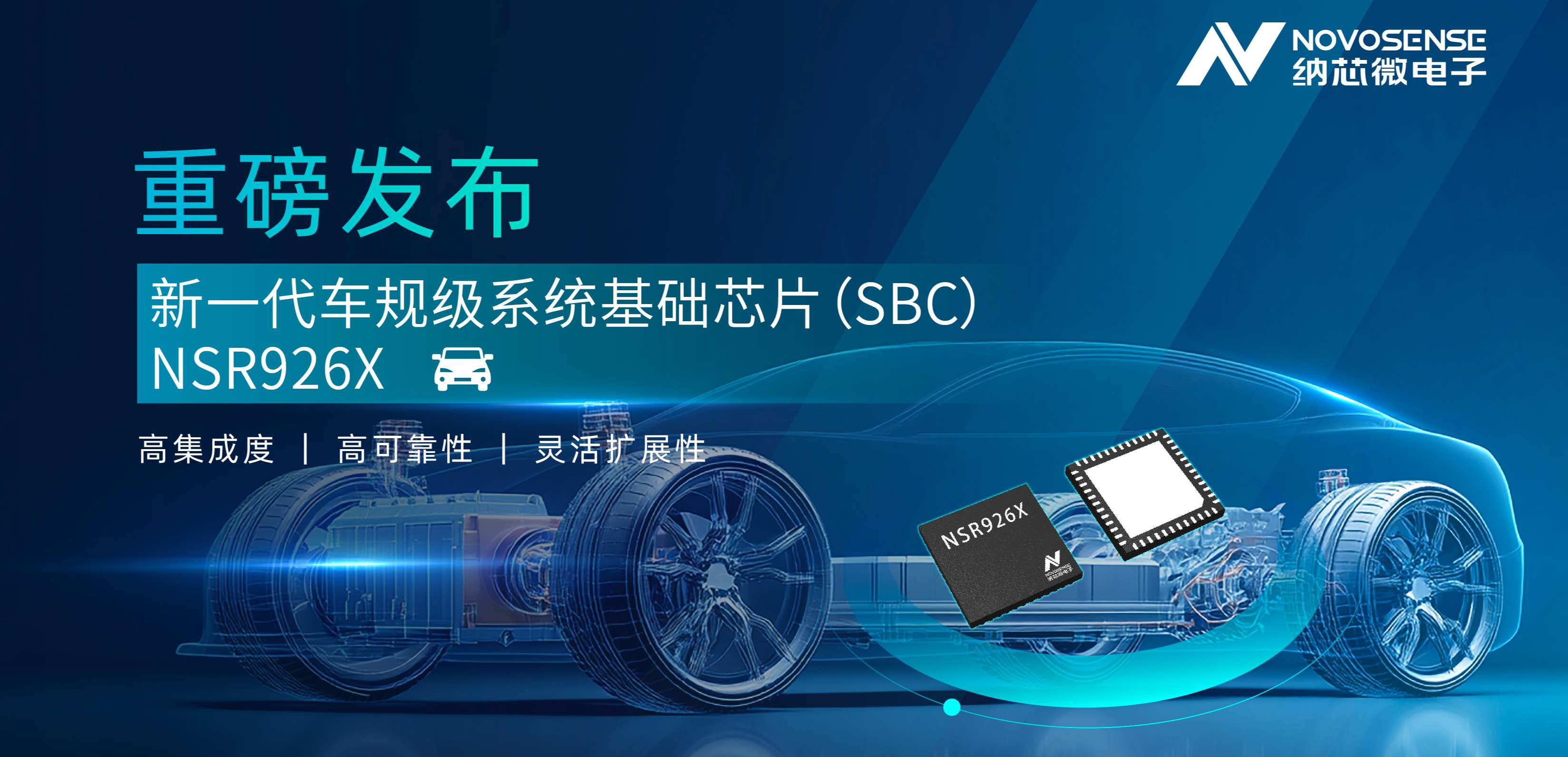 多合一平台级设计！long8唯一官网重磅推出车规级SBC NSR926X，助力智能汽车电子架构升级！